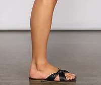 Chic Trendsetter Square Toe Sandals