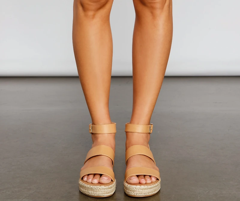 Vacay Queen Espadrille Platform Sandals