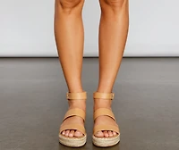 Vacay Queen Espadrille Platform Sandals