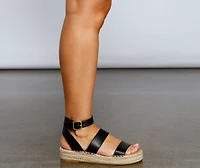 Vacay Queen Espadrille Platform Sandals