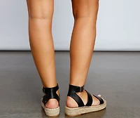 Vacay Queen Espadrille Platform Sandals