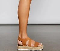 Casually Glam Espadrille Platform Sandals