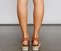 Casually Glam Espadrille Platform Sandals