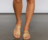 Sleek Straps Chic Sandals