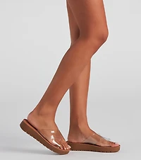 The Clear Criss Cross Sandals