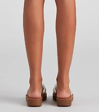 The Clear Criss Cross Sandals