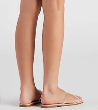 Clear Impressions PVC Strap Sandals