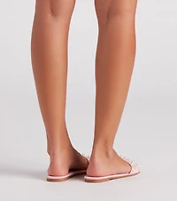 Precious Faux Pearl Flat Sandals