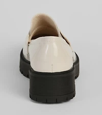 Breaking Routine Patent Leather Lug Loafers