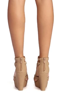 New Heights Strappy Wedge Heels