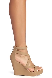 New Heights Strappy Wedge Heels