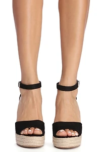 Step Up Espadrille Wedges