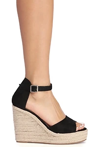 Step Up Espadrille Wedges