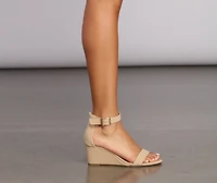 On The Low Wedge Heel