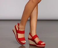Sassy Sling Back Espadrilles