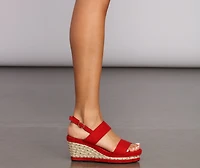 Sassy Sling Back Espadrilles