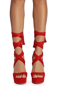 Faux Suede Sophistication Wedge Heels