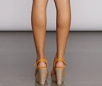 Walking On Sunshine Espadrille Heels