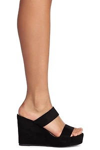It Takes Two Band Wedge Heels