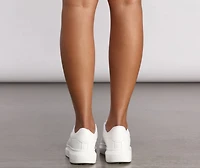 Basic Lace-Up Platform Sneakers