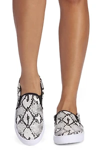 Slip On Snake Sneakers