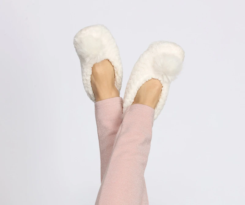 Pom Sock Slipper