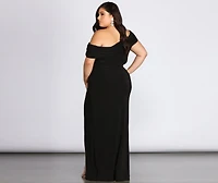 Plus Kaleigh Off Shoulder Dress