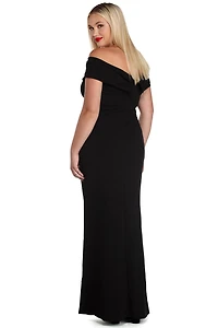 Plus Dianna Evening Wrap Dress