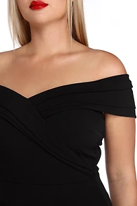 Plus Dianna Evening Wrap Dress