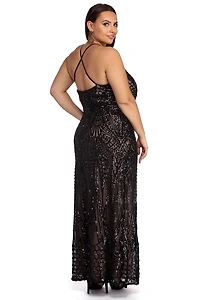 Plus Teresa Formal Sequin Dress