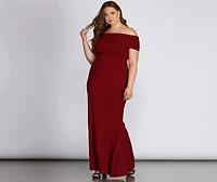 Plus Maddison Sleeveless Mermaid Dress