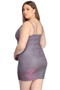 Plus Glitter Glam Party Dress