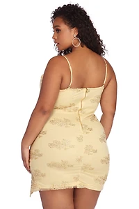 Plus Lace Darling Mini Dress