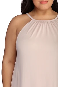 Plus Casual Knit Maxi Dress