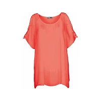 Women's Woven Short Sleeve Top | M Made Italy