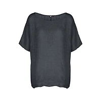 M Made Italy — Women's Woven and Knitted Half Sleeve Top