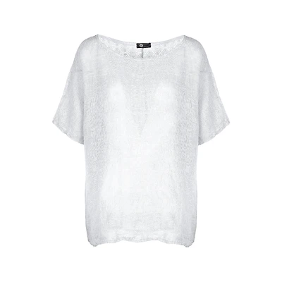 M Made Italy — Women's Woven and Knitted Half Sleeve Top