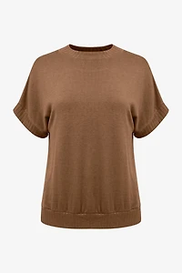 Women's Knit Cap-Sleeve Top | M