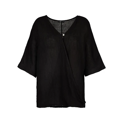 M Made Italy — Women's Woven Three-Quarter Sleeve Top