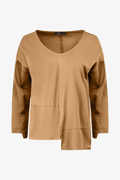Women's Knit V-Neckline Top | M