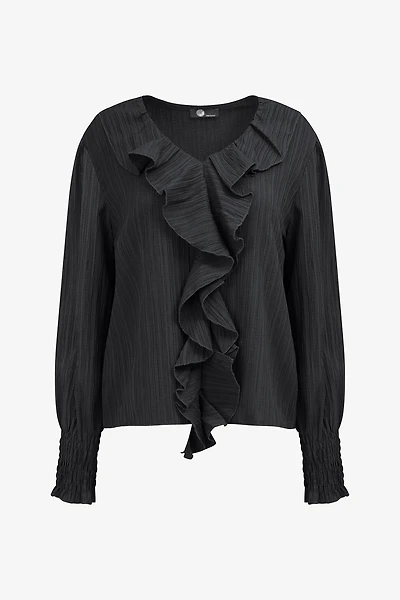 Women's Woven V-Neck Top | M