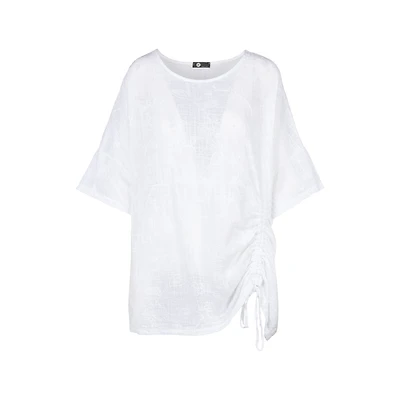 M Made Italy — Women's Woven Half Sleeve Top