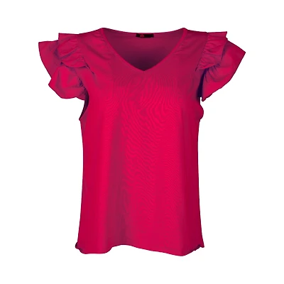 M Made Italy — Haut combiné en tricot et tissé pour femme