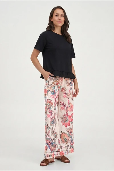 Women's Knit/Woven Combo Top | M