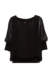 Women’s Woven Long Sleeve Top | M