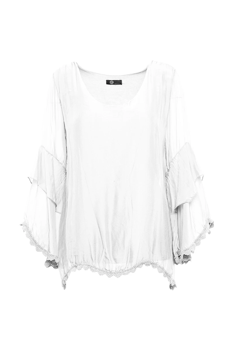 Women’s Woven Long Sleeve Top | M