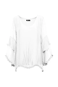 Women’s Woven Long Sleeve Top | M