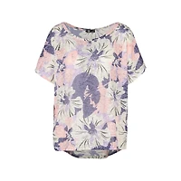 M Made Italy — Haut tricoté à manches courtes pour femme