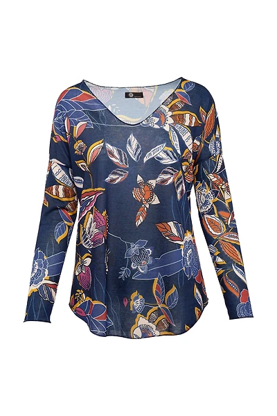 Women’s Knit Long Sleeve Top V-Neck | M