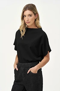 Women's Knit Mock-Neck Top | M